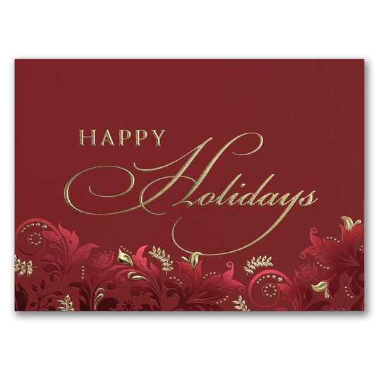 Happy Elegance Holiday Folded Cards